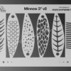 3 Inch Mylar Minnow Stencil