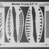 Bomber A Long fishing lure airbrush stencil - 3.5 Inch
