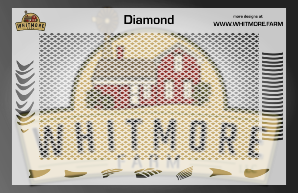 Diamond Mesh Fishing Lure Airbrush Stencil