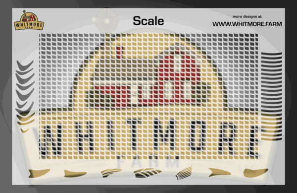 Scale Mesh Fishing Lure Airbrush Stencil