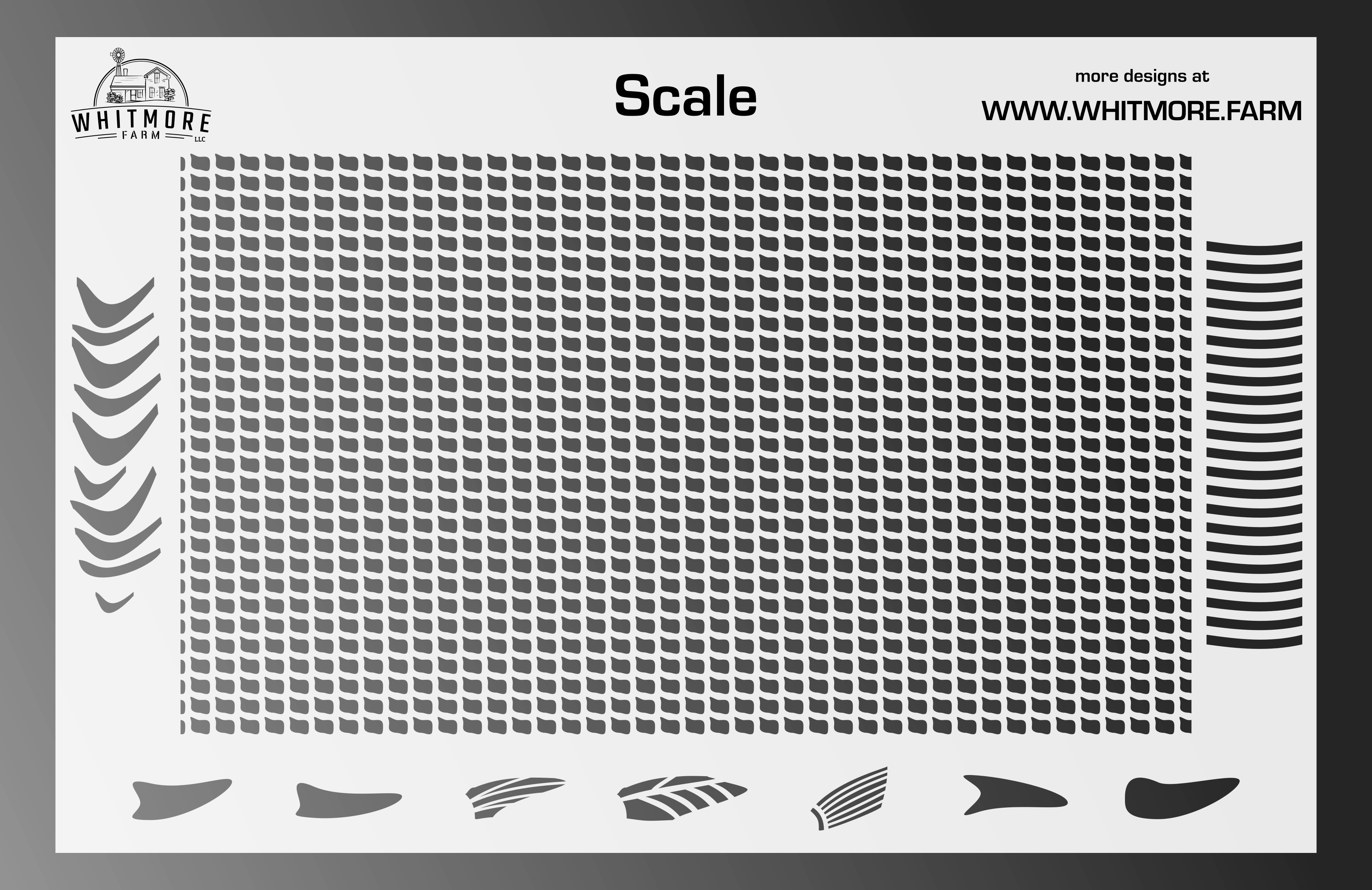 Scale Mesh Fishing Lure Airbrush Stencil – Whitmore Farm