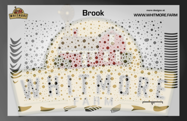 Brook Texture Mesh Fishing Lure Airbrush Stencil