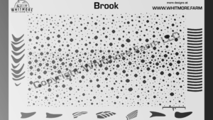 Brook texture mesh airbrush stencil
