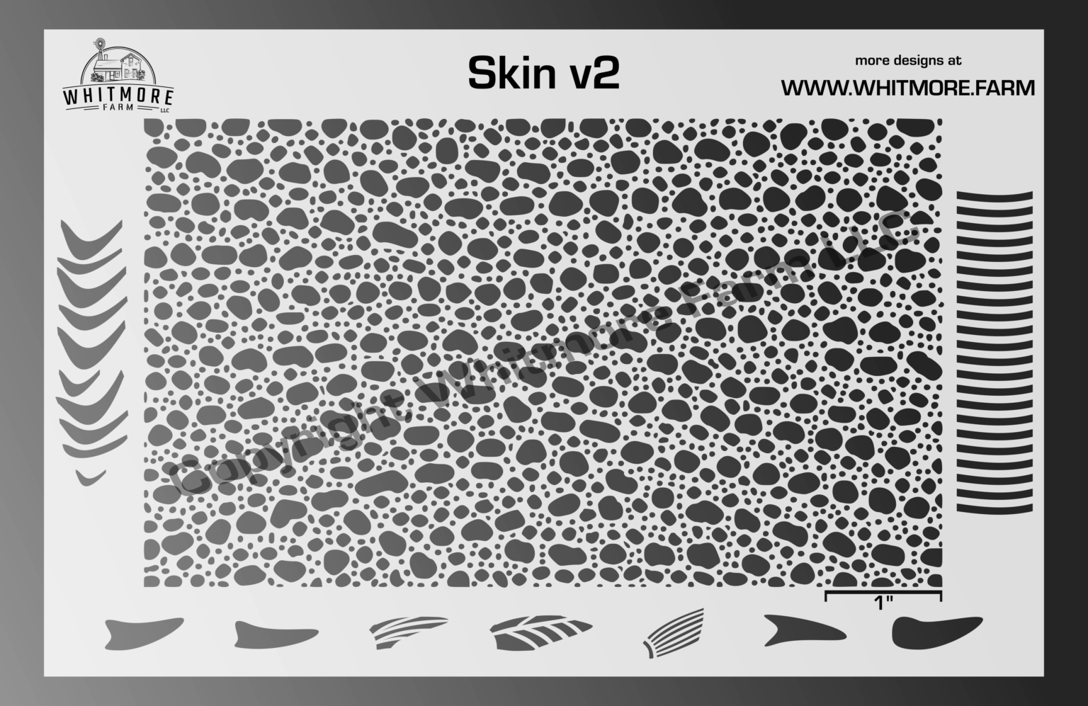 Download Skin v2 Mesh Fishing Lure Airbrush Stencil - Whitmore Farm