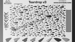 Full Teardrop Mesh Stencil v3