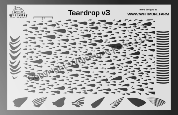 Full Teardrop Mesh Stencil v3
