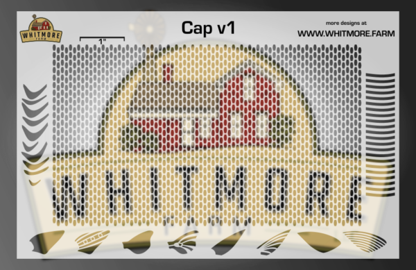 Capsule v1 Mesh Fishing Lure Airbrush Stencil