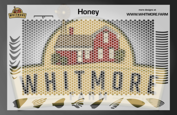Honeycomb v1 Mesh Fishing Lure Airbrush Stencil