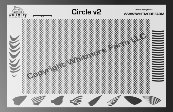 Circle v2 Mesh Stencil
