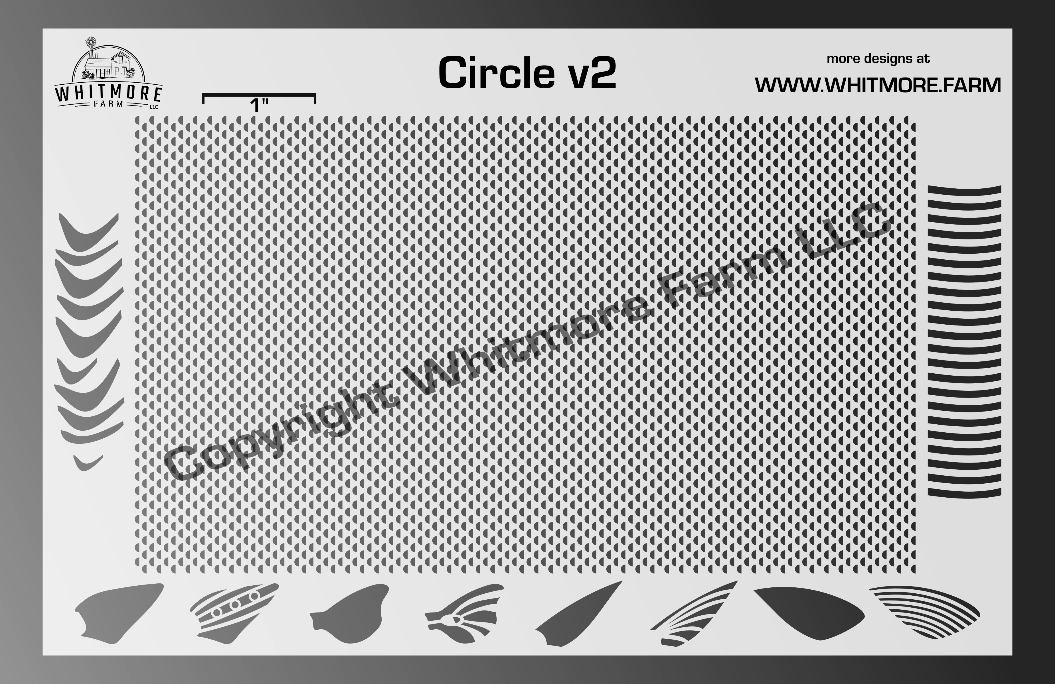 Circle v2 Mesh Stencil