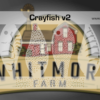 Crayfish Fishing Lure Airbrush Stencil v2