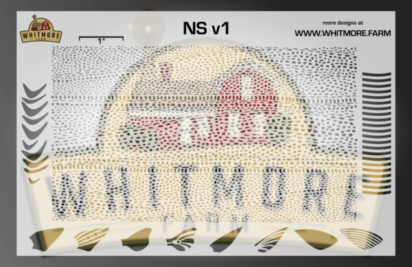 NS v1 Mesh Fishing Lure Airbrush Stencil