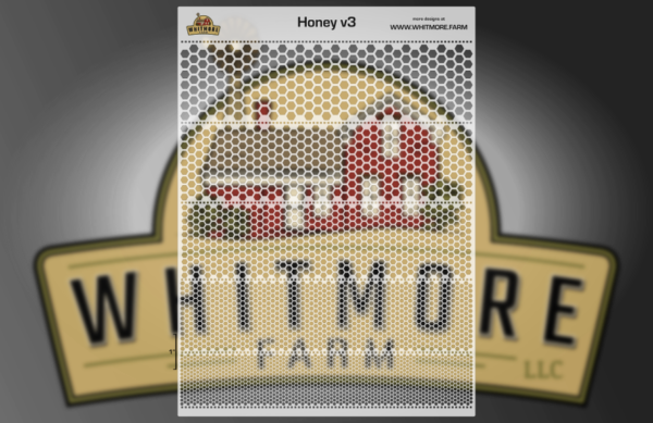 Honeycomb v3 Mesh Fishing Lure Airbrush Stencil Large Format 5 in 1