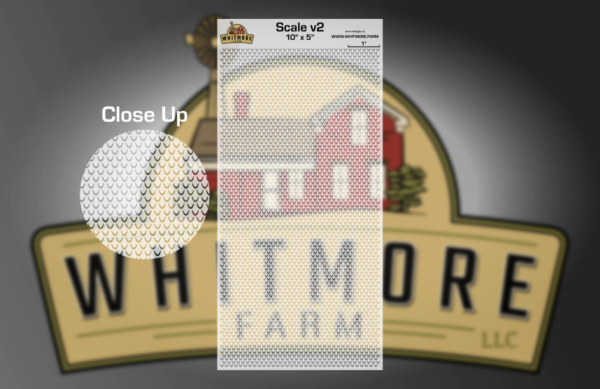 Scale v2 Large Format Fishing Lure Airbrush Stencil - 10in. x 5 in.