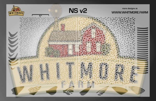 NS v2 Mesh Fishing Lure Airbrush Stencil