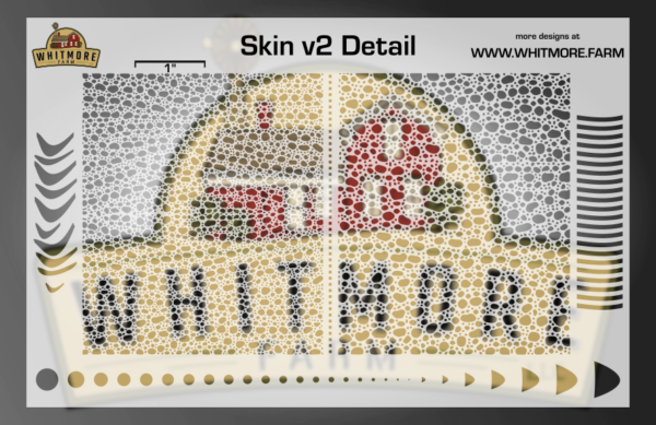 Skin v2 Fine Detail Mesh Fishing Lure Airbrush Stencil