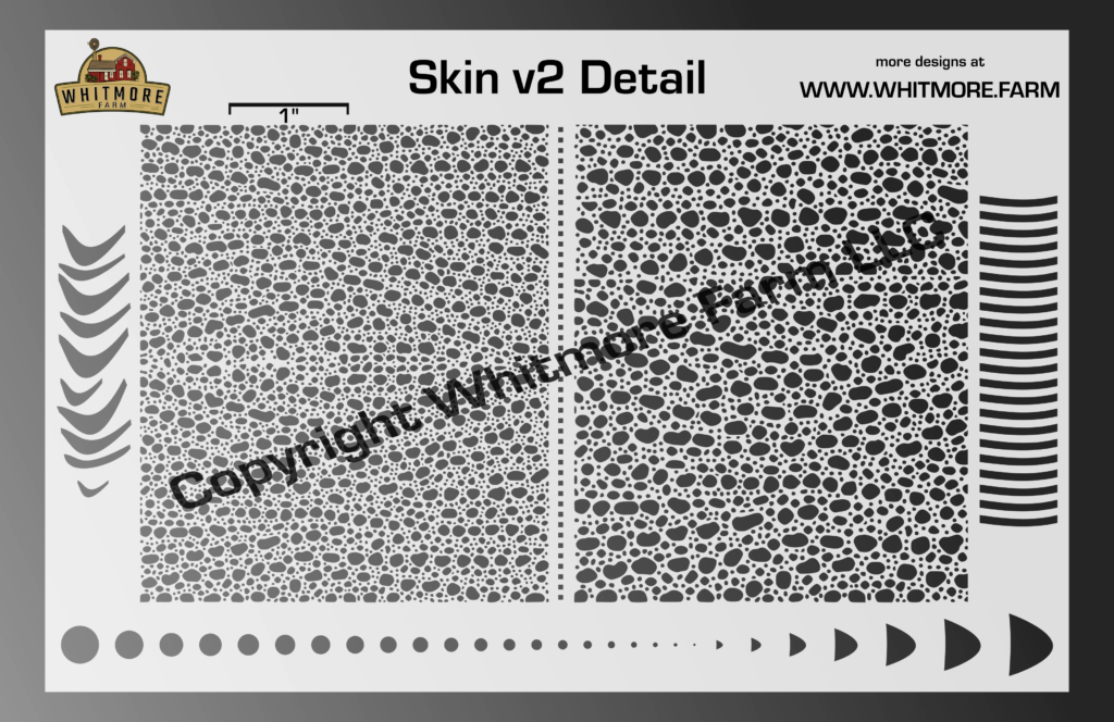 Skin v1 Mesh Fishing Lure Airbrush Stencil