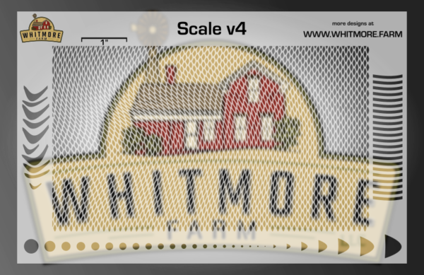 Scale v4 Mesh Fishing Lure Airbrush Stencil