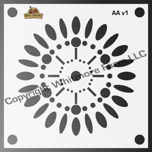 aa1 Circular Wall and Tile Stencil