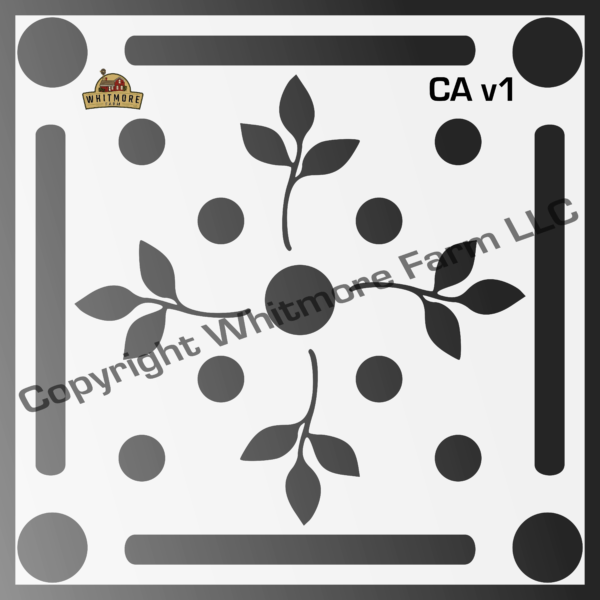 ca1 Circular Wall and Tile Stencil