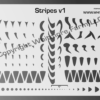 Stripes v1 Assortment airbrush stencil