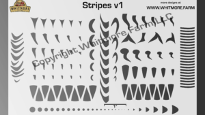 Stripes v1 Assortment airbrush stencil