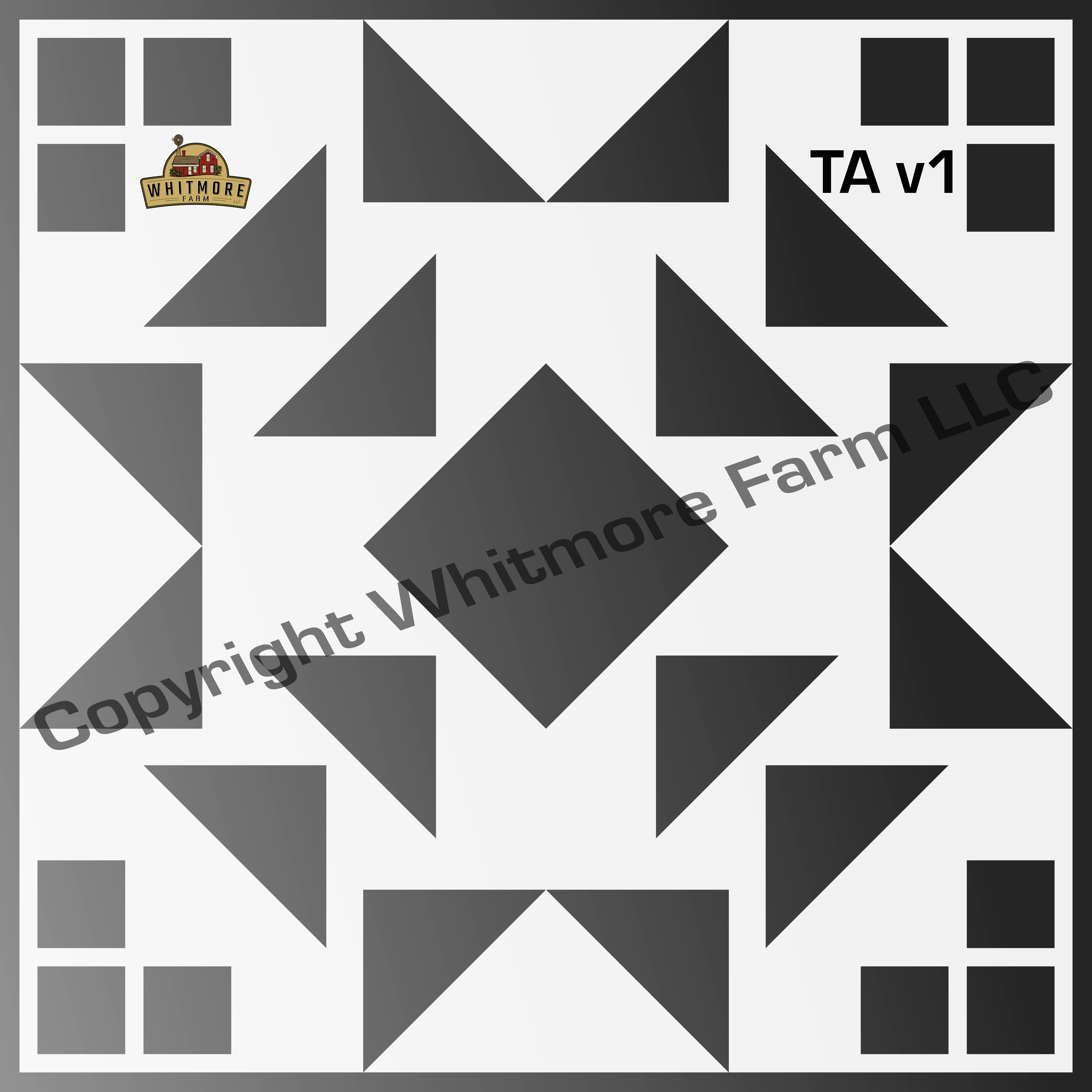 Ta1 Square Wall and Tile Stencil