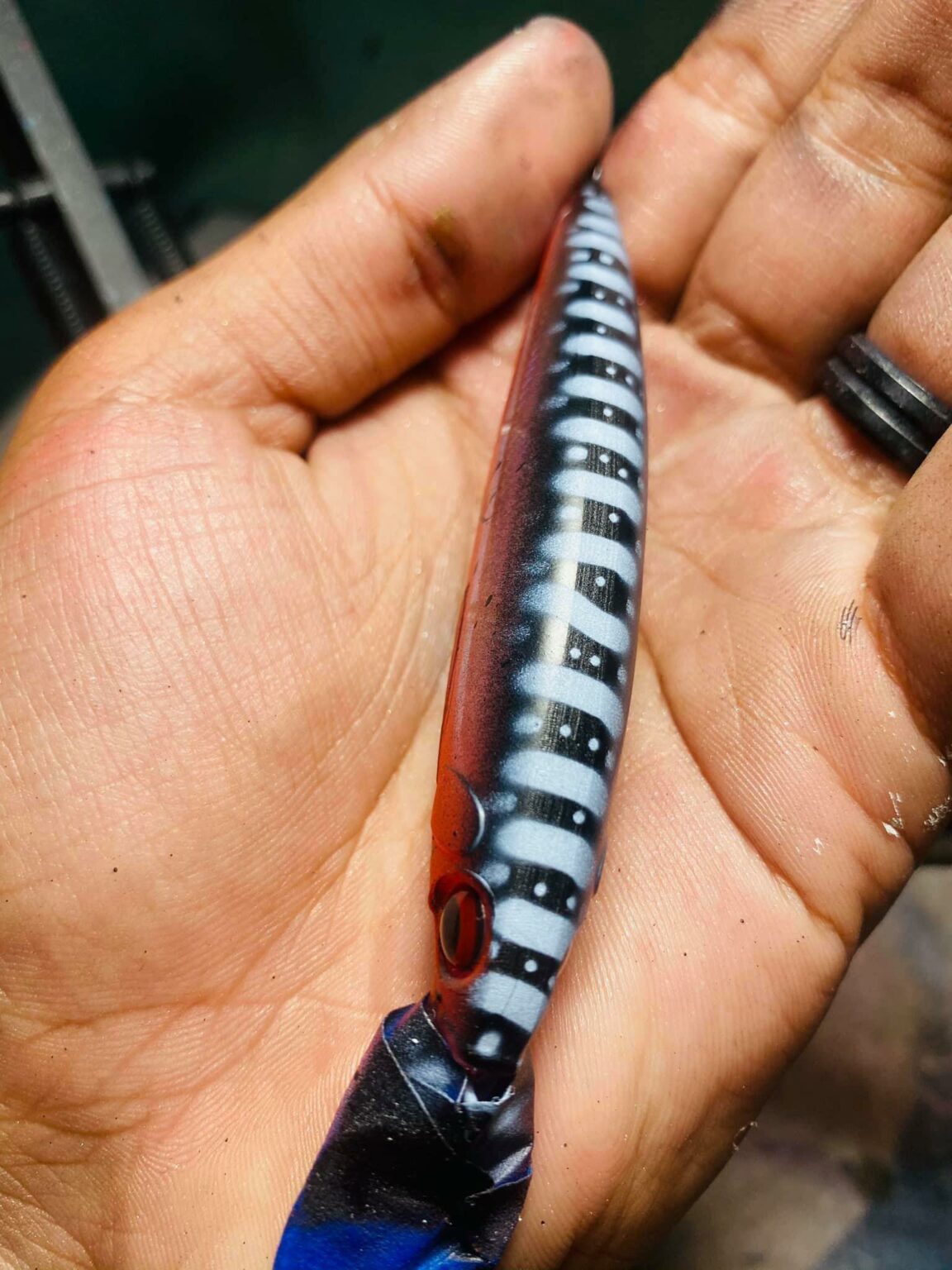 Pike v1 Mesh Fishing Lure Airbrush Stencil Whitmore Farm