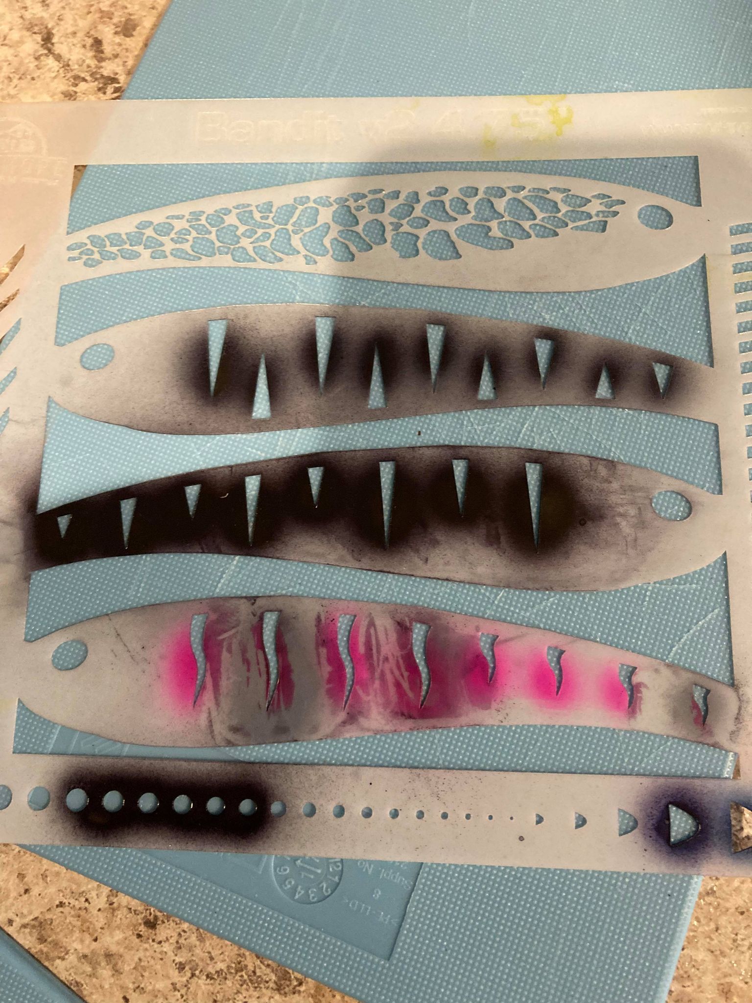 Bandit v2 Fishing Lure Airbrush Stencil Whitmore Farm