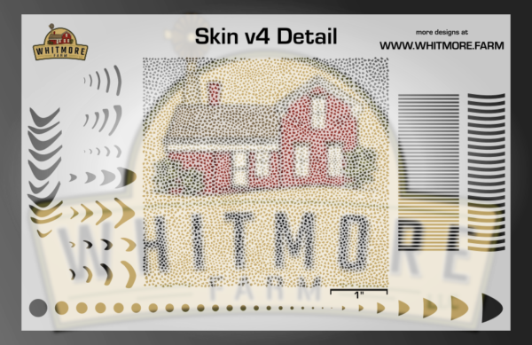 Skin v4 Fine Detail Mesh Fishing Lure Airbrush Stencil