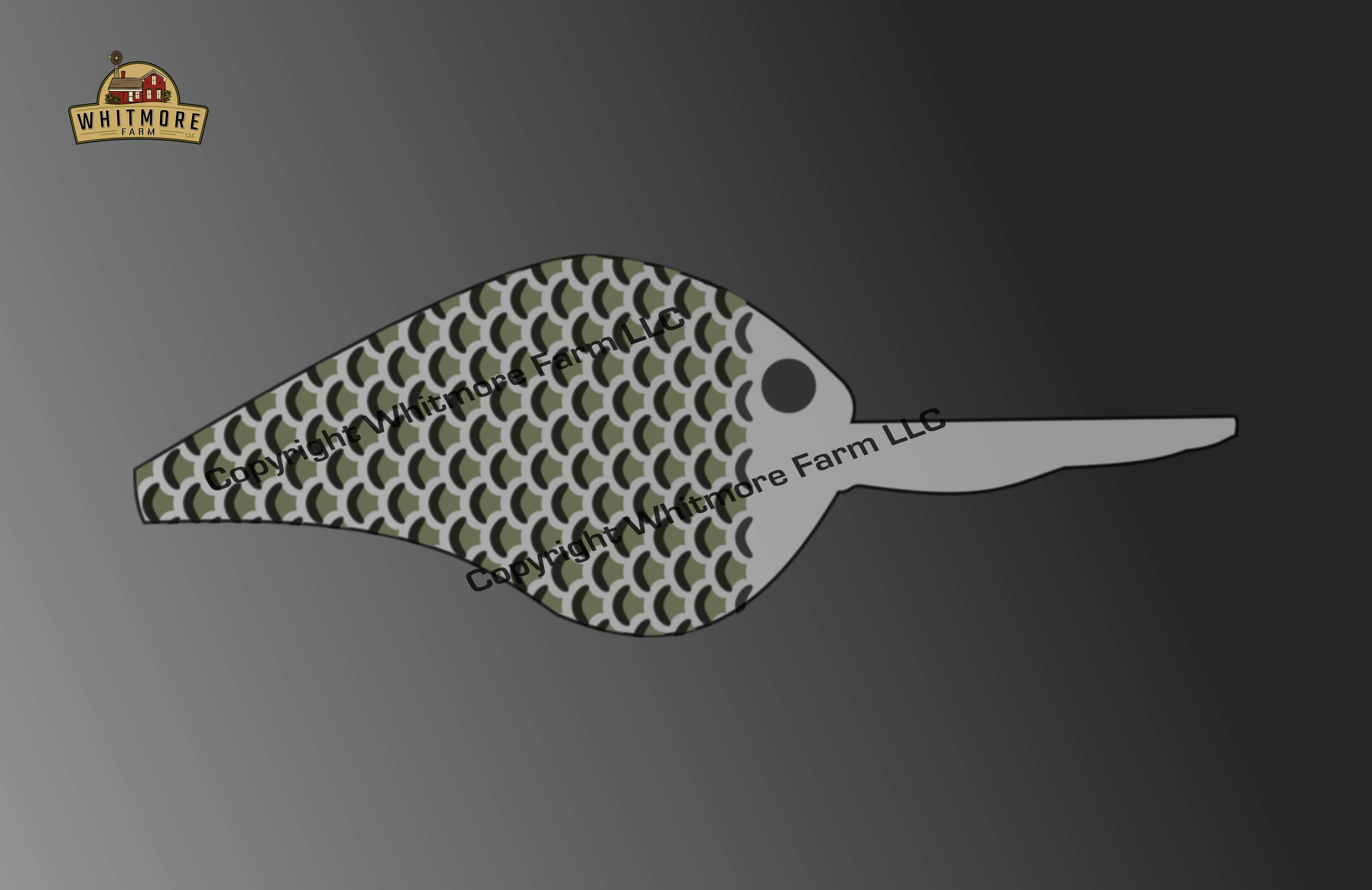 Scale v8 Mesh Fishing Lure Airbrush Stencil