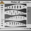 Flicker Minnow v2 fishing lure airbrush stencil