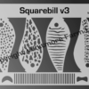 Squarebill v3 Airbrush stencil