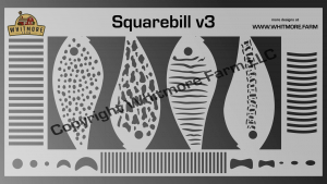 Squarebill v3 Airbrush stencil