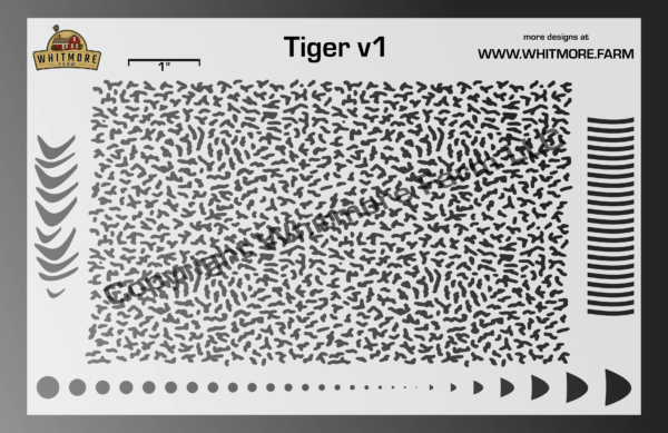 Tiger v1 Airbrush Stencil