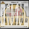 Jerkbait v3 Fishing Lure Airbrush Stencil - 110mm