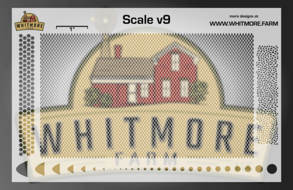 Scale v9 Mesh Fishing Lure Airbrush Stencil