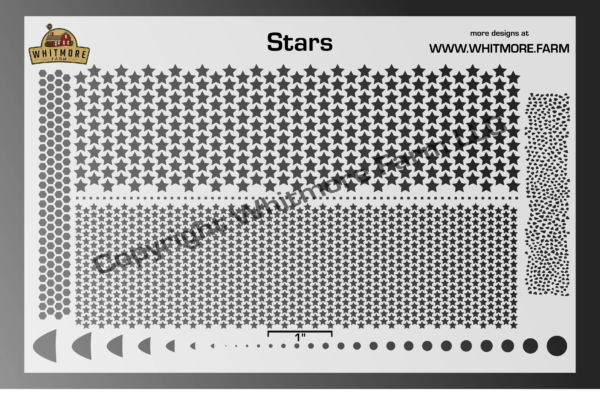 Stars Mesh Stencil