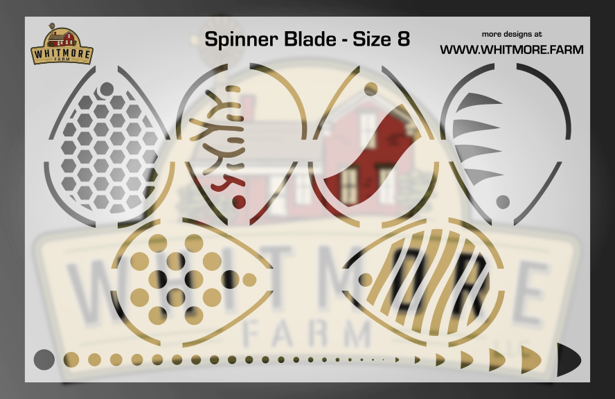 Spinner Blade Fishing Lure Airbrush Stencil – Whitmore Farm