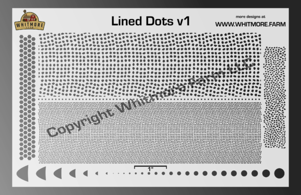 Lined Dots v1 Mesh Stencil