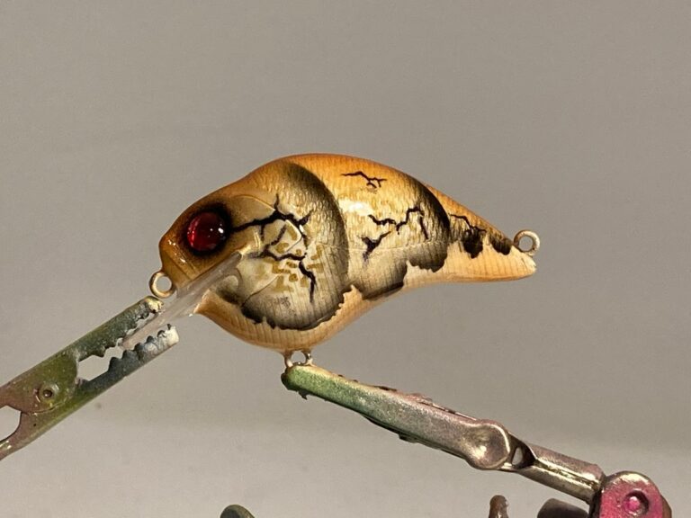 Crackle-pattern crankbait