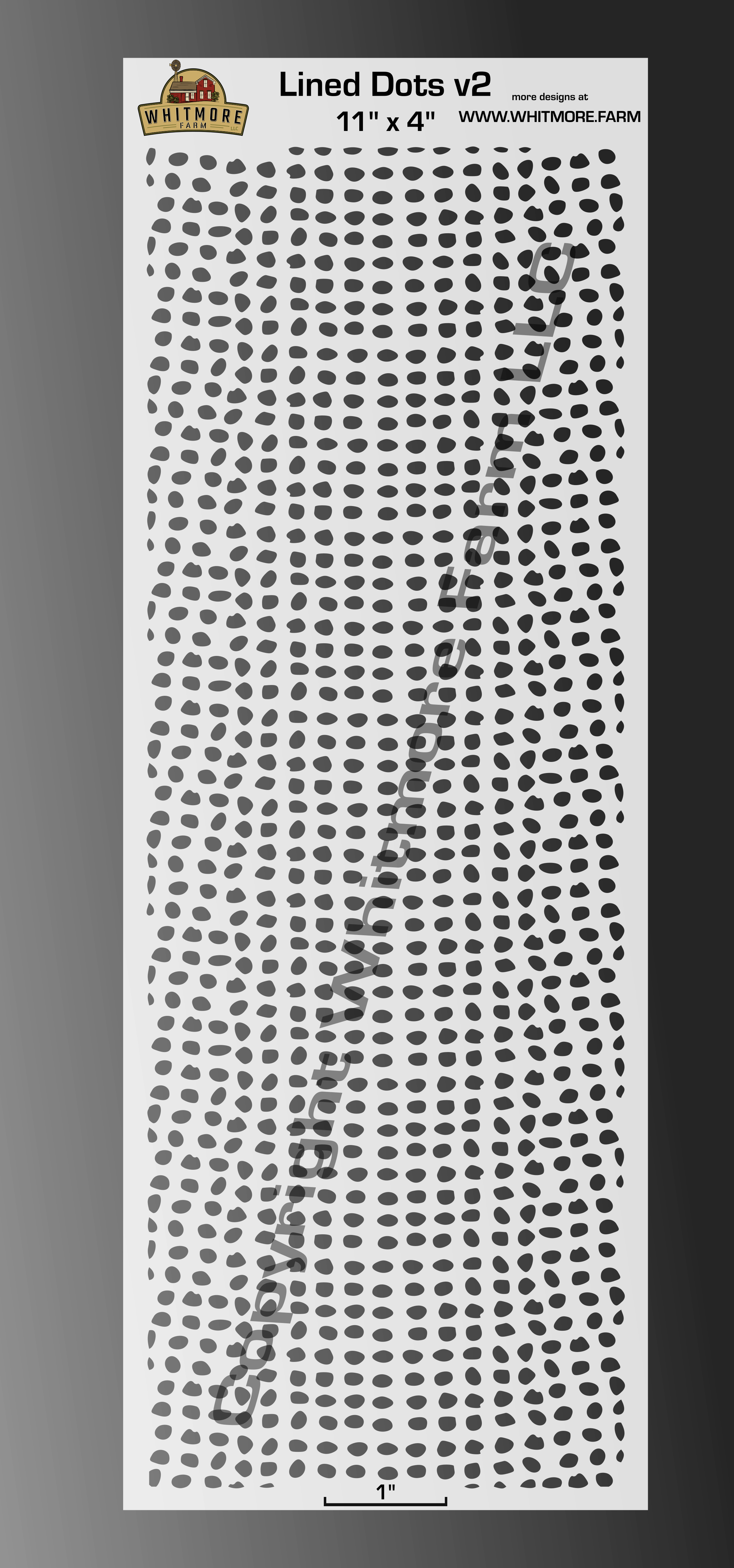 Lined Dots v2 Large Format Mesh Stencil