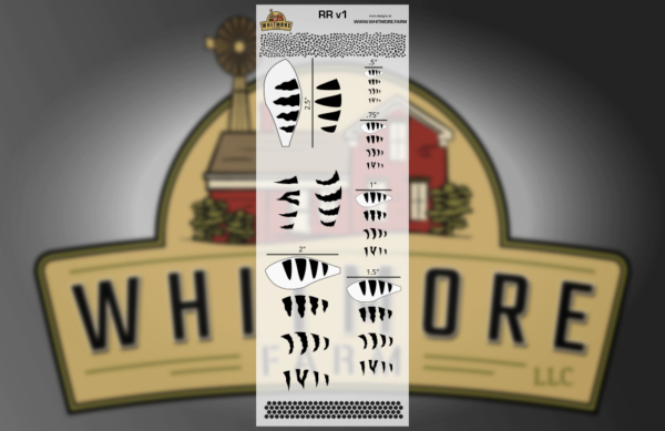 Rippin Rap v1 Fishing Lure Airbrush Stencil - 11" x 4" - 6 sizes