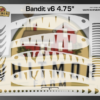 Bandit v6 Fishing Lure Airbrush stencil
