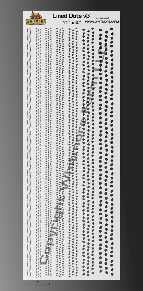 Lined Dots v3 Large Format Mesh Stencil