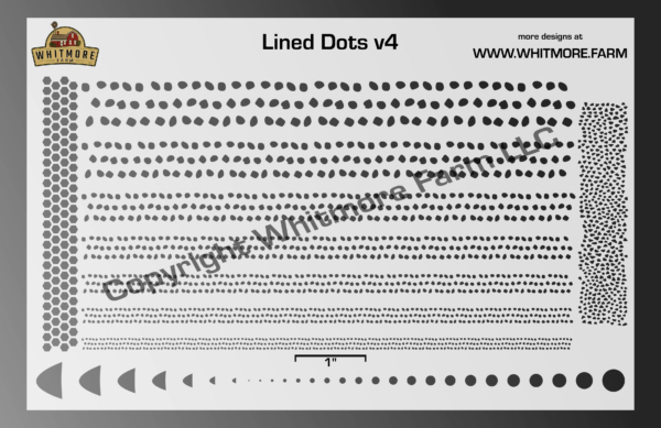 Lined Dots v4 Mesh Stencil