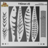 Jerkbait 110 v5 fishing lure airbrush stencil