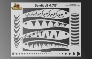 Bandit v8 Fishing Lure Airbrush Stencil – Whitmore Farm