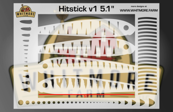 HitStick v1 Fishing Lure Airbrush Stencil