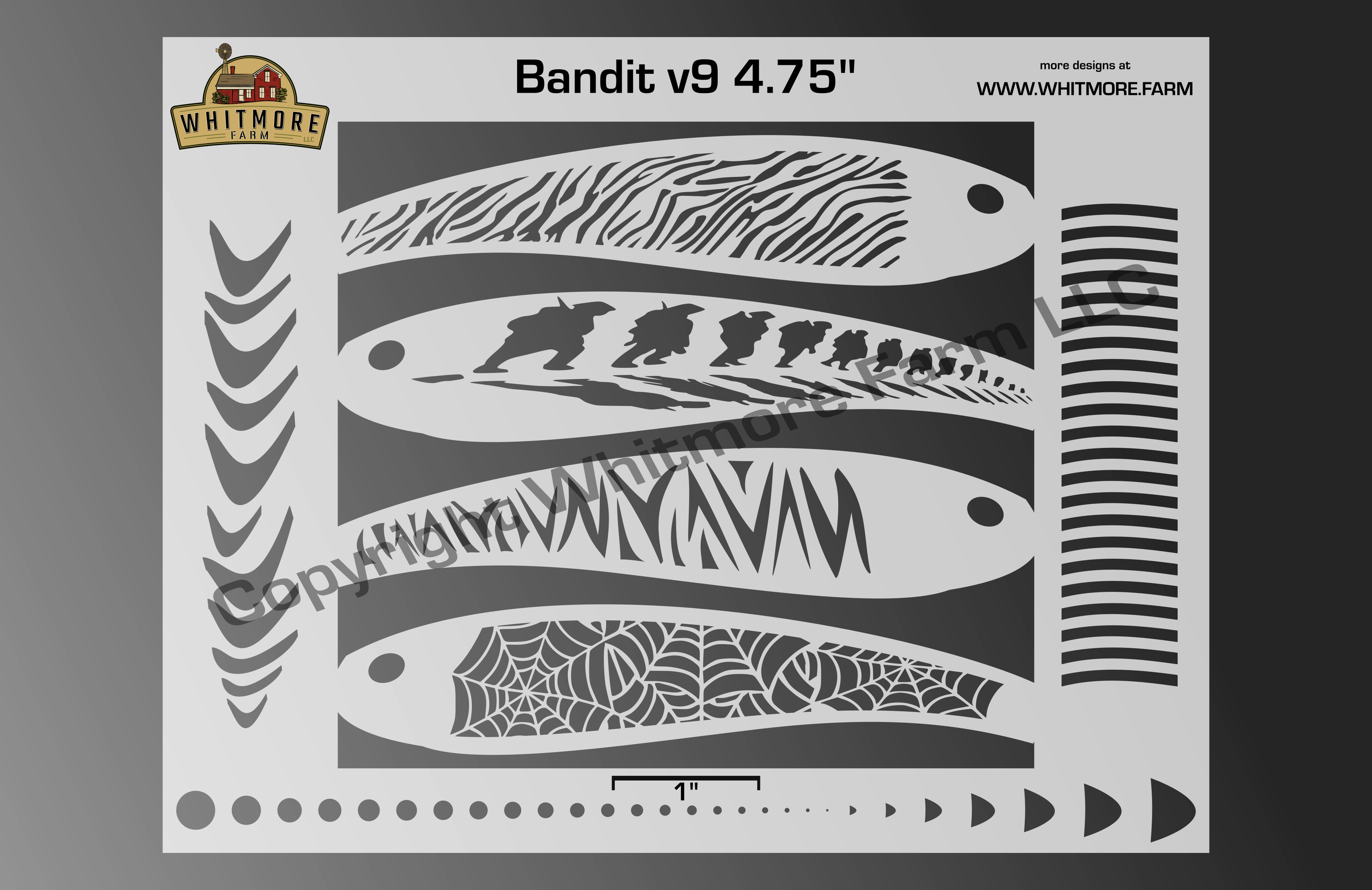 Bandit v9 Fishing Lure Airbrush Stencil – Whitmore Farm